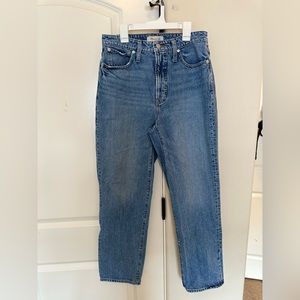 Women’s Madewell Curvy Perfect Vintage Straight Jeans Size 28